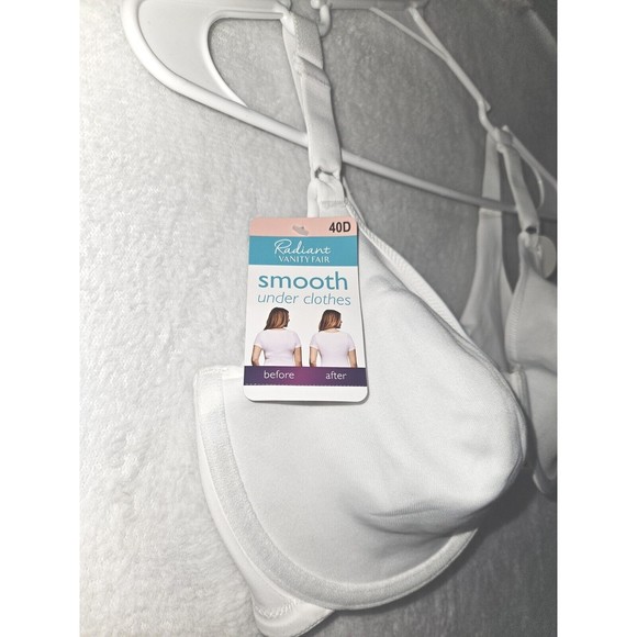 Vanity Fair Radiant Underwire Smooth Bra White 40d  76571 - Picture 2 of 6